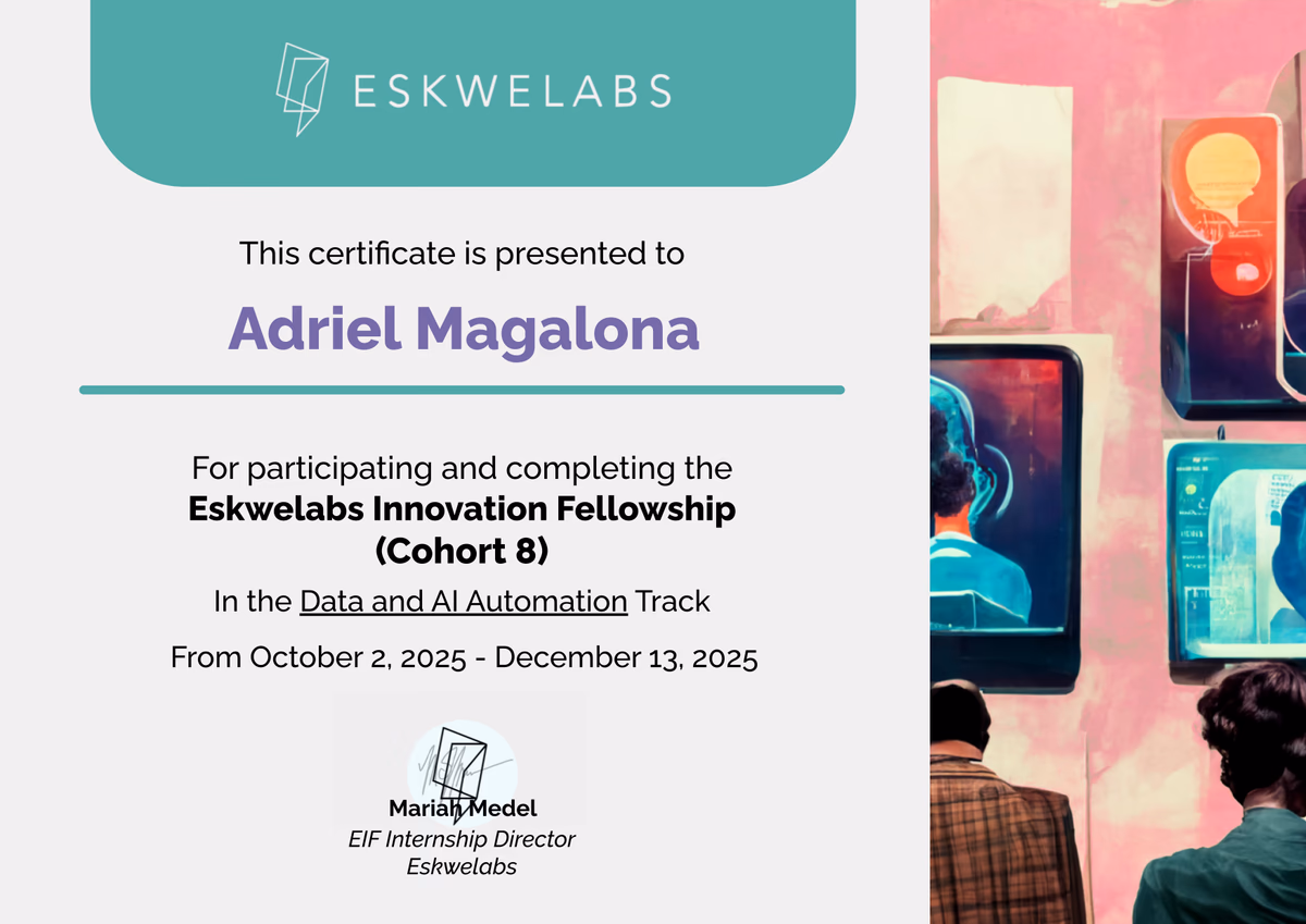 Workflow Architect Certificate Preview