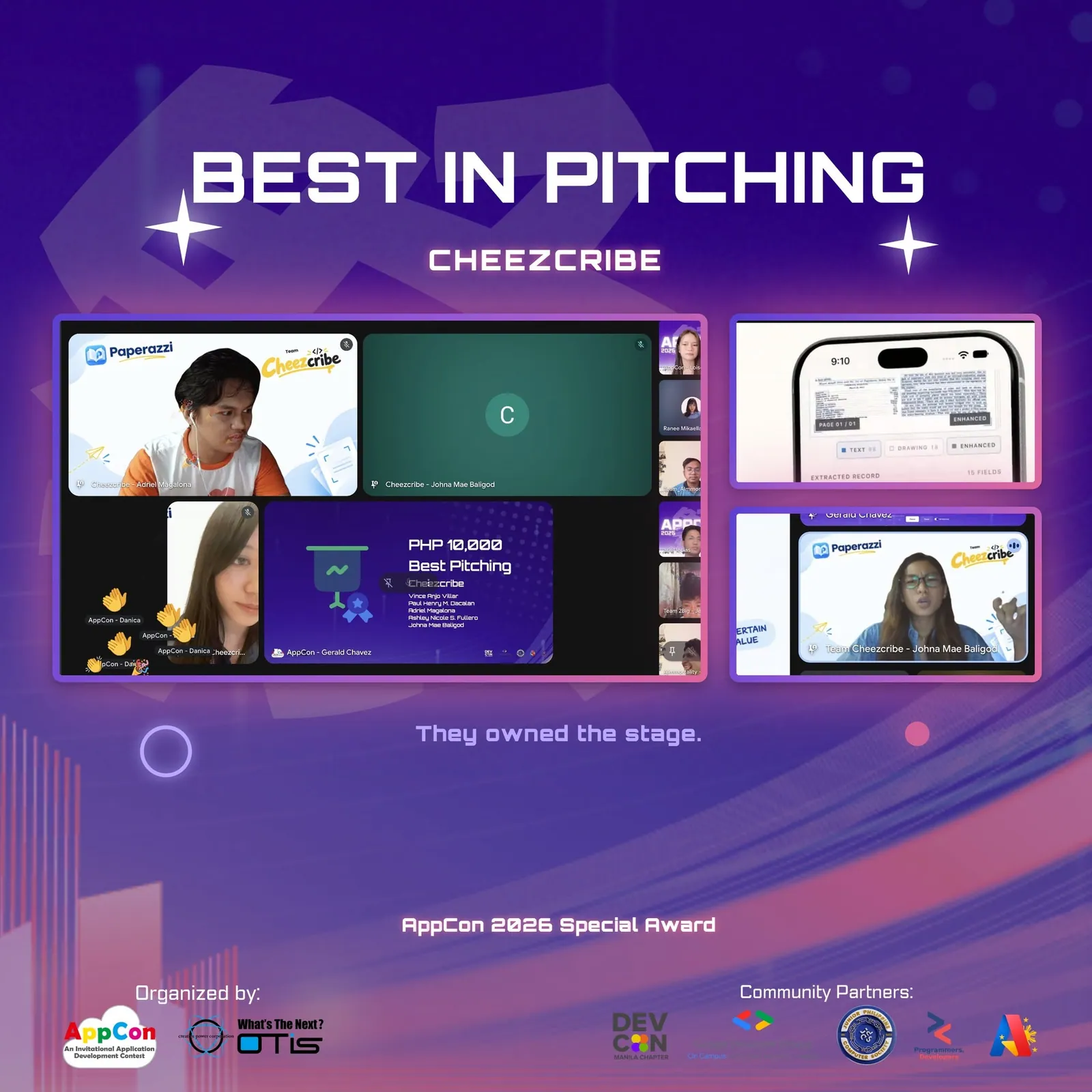 AppCon 2026 — Best in Pitching evidence 1