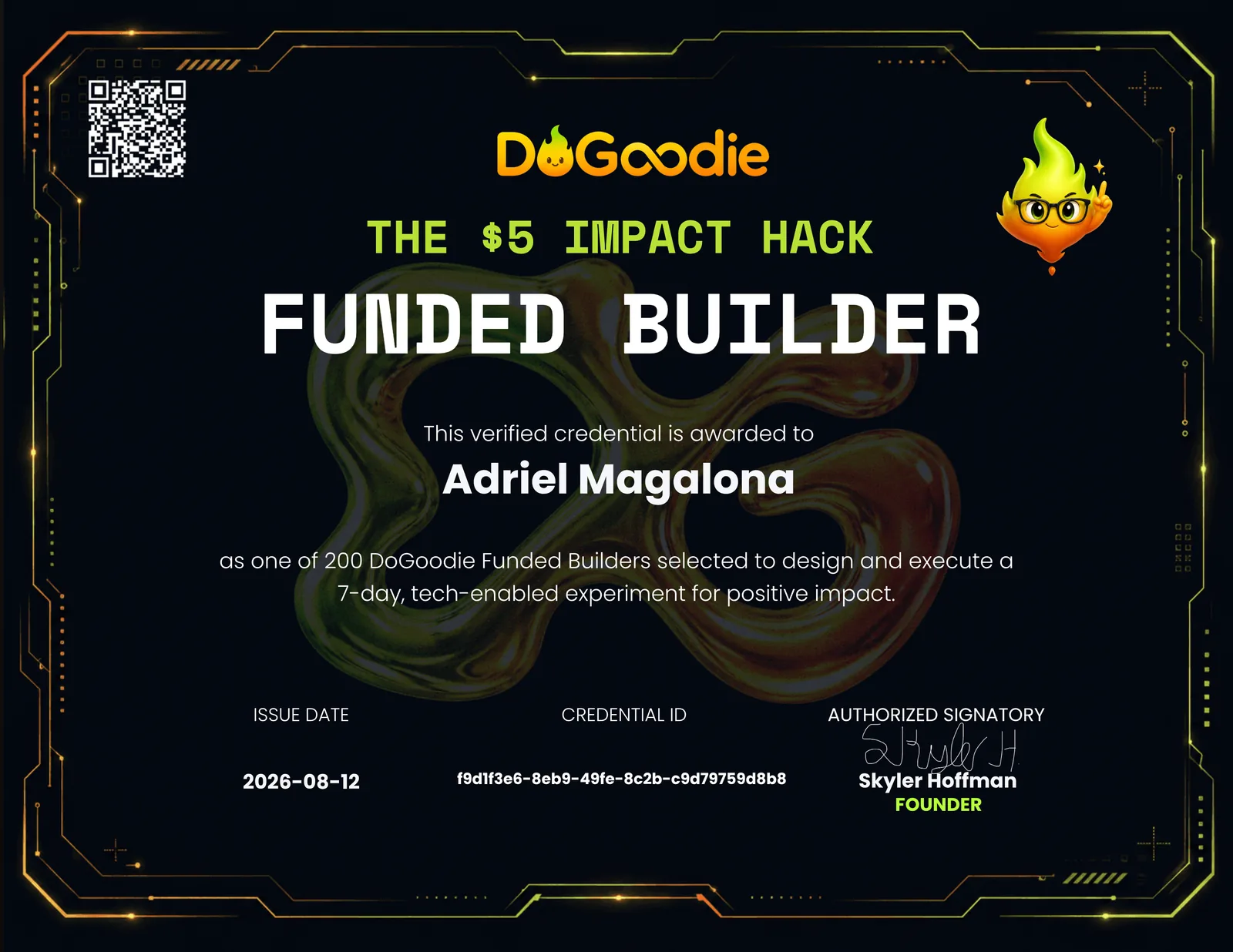 DoGoodie $5 Impact Hack evidence 1