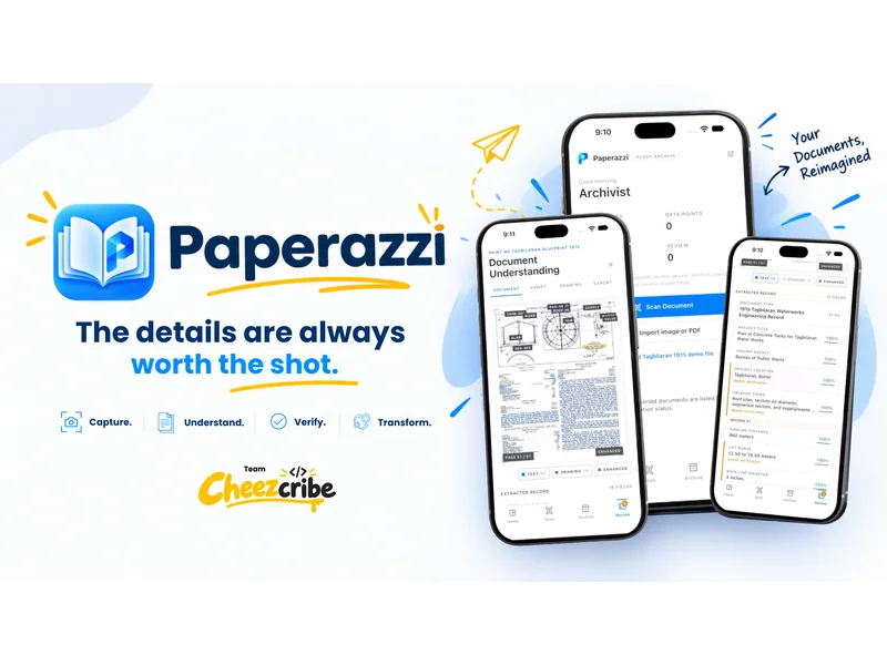 Paperazzi document intelligence app by Team Cheezcribe